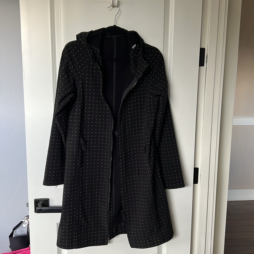 Lululemon Apres Yoga Polka Dot Hooded Jacket, M (10) - Picture 2 of 16